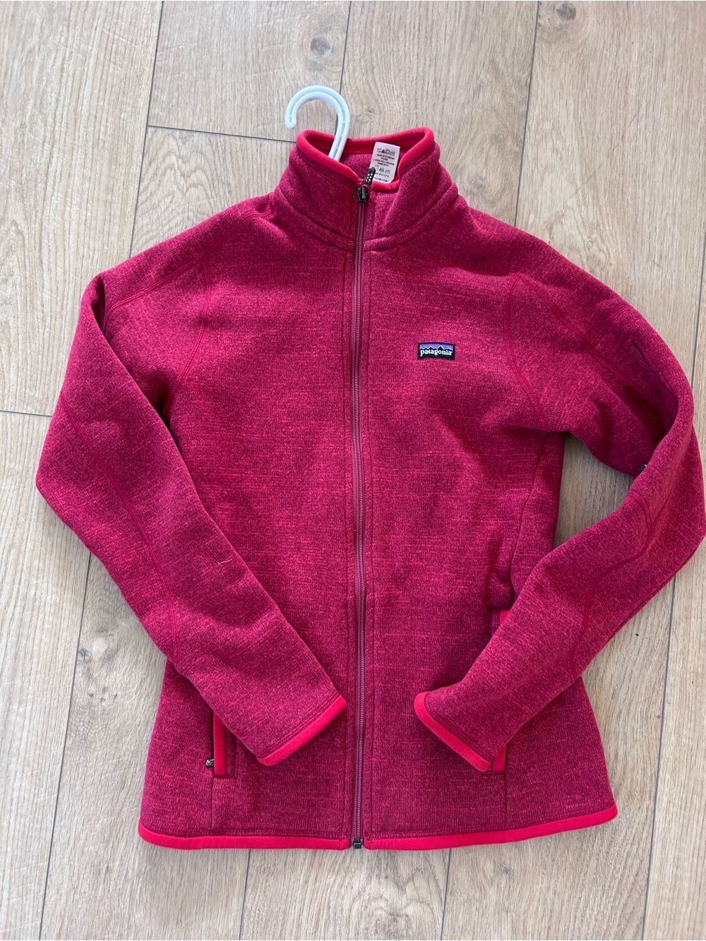 Patagonia Heathered Raspberry Full-Zip Fleece Jacket - better sweater
